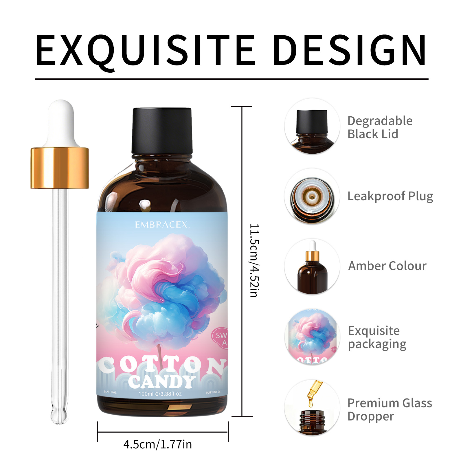 100ml Cotton Candy Essential O - Candle Making Essentials recensie en prijs