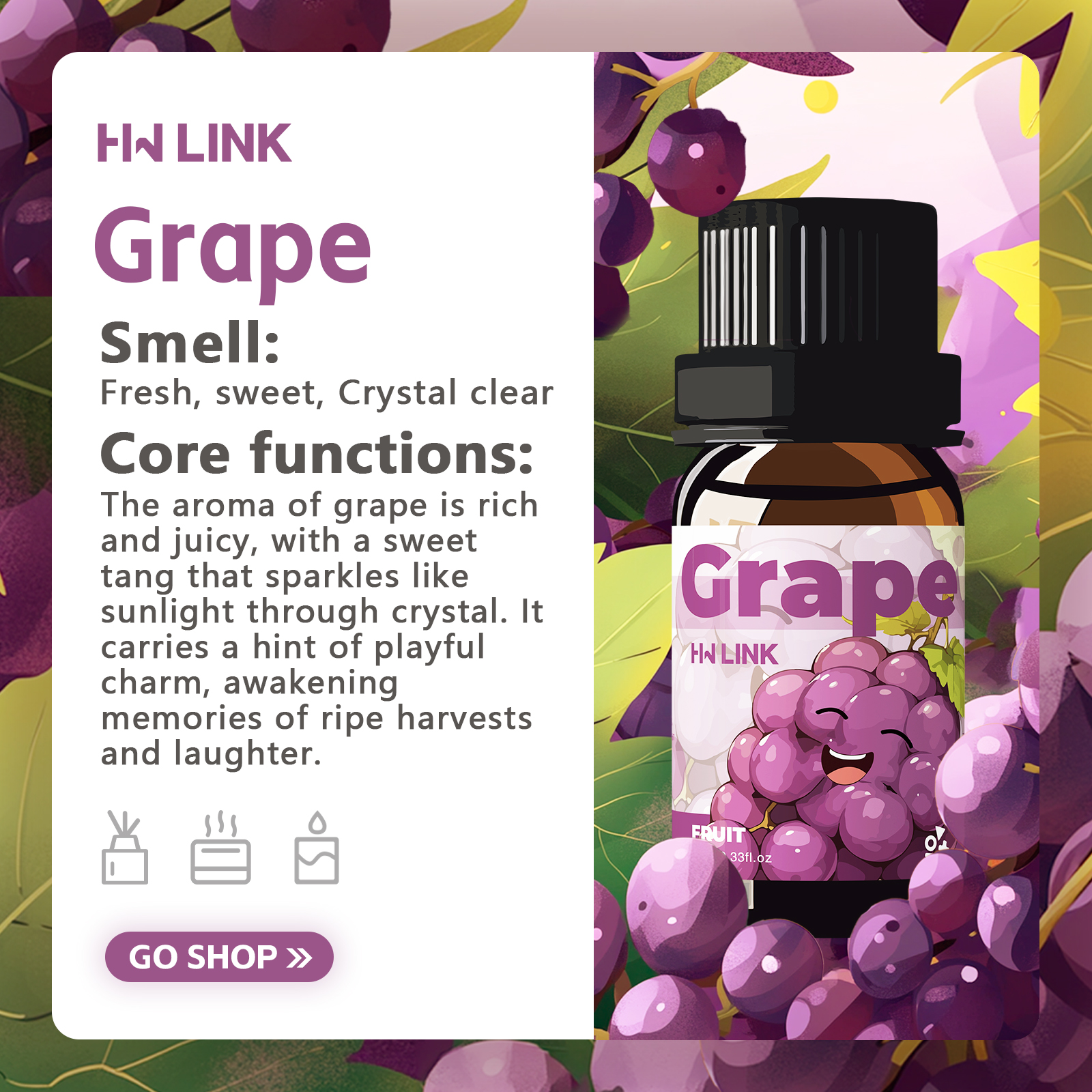 Grape Essential Oil 10ml  Grap - Candle Making Fragrance Oils recensie en prijs
