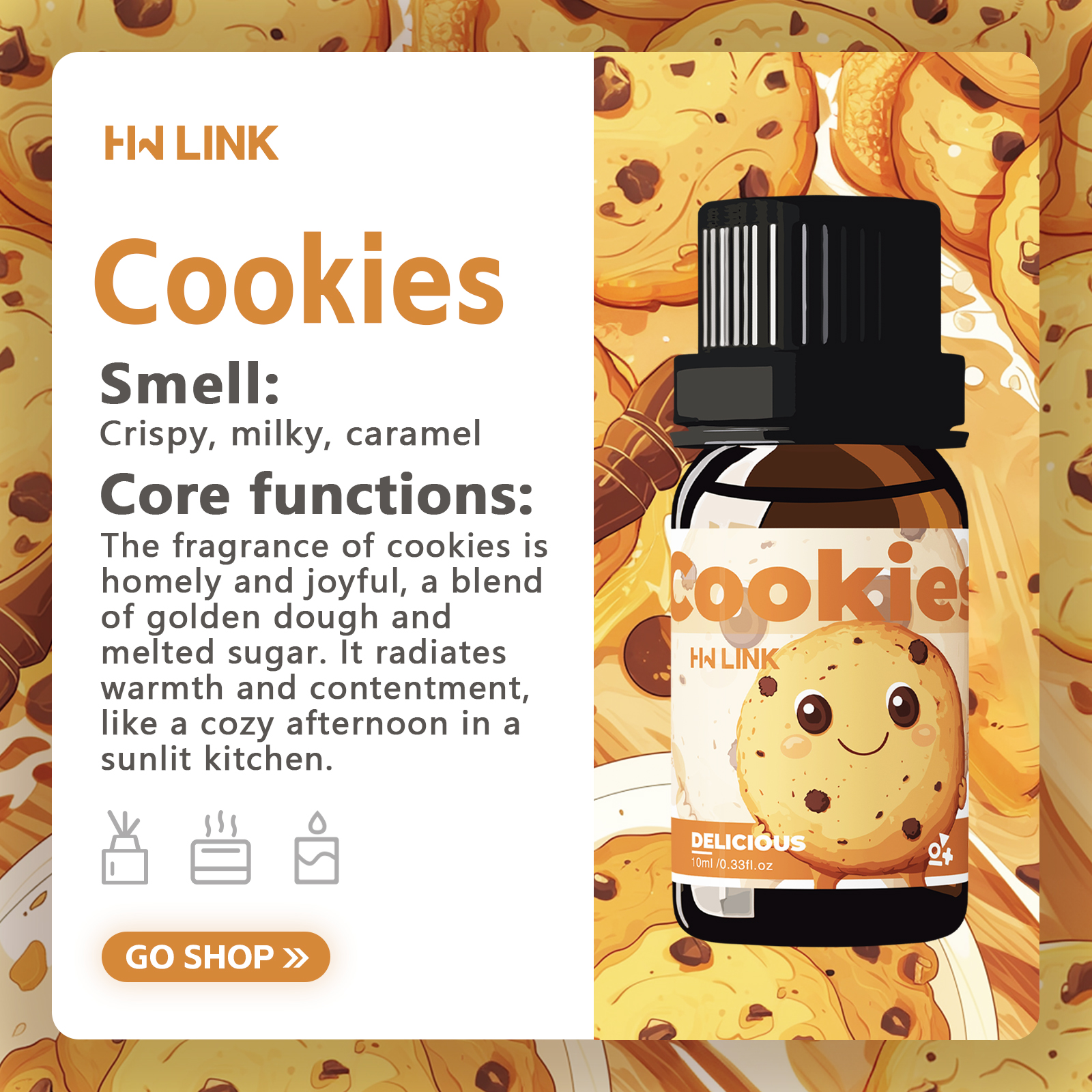 10ml Cookies Essential Oils  f - Candle Making Essentials recensie en prijs