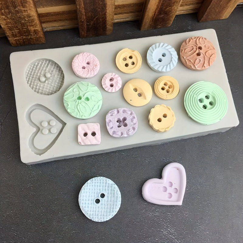 Buttons Shape Silicone Mold Si - Candle Making Business recensie en prijs