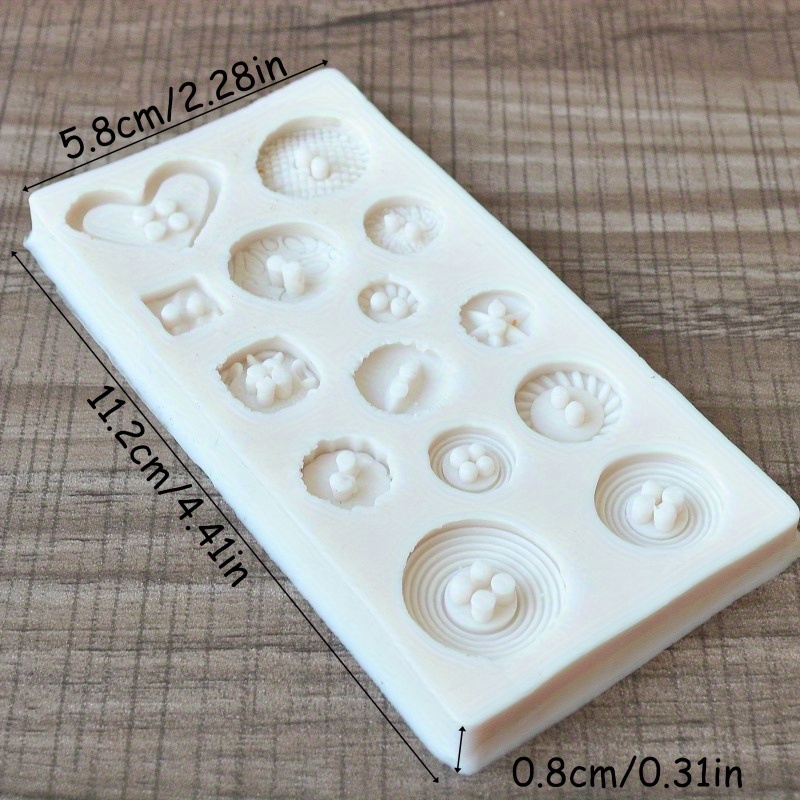Buttons Shape Silicone Mold Si - Candle Making Business recensie en prijs