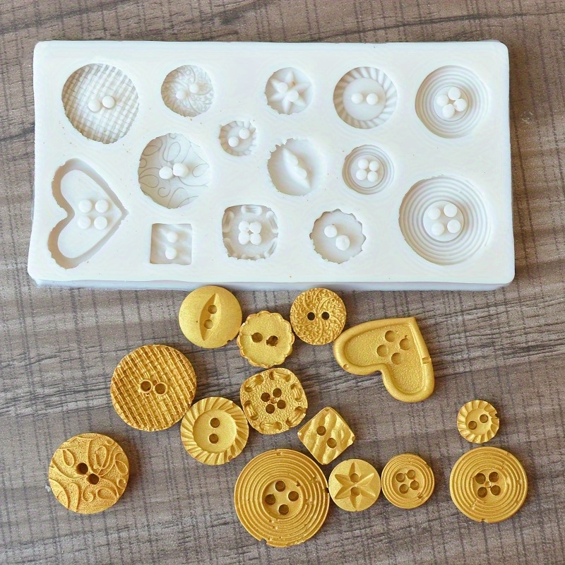 Buttons Shape Silicone Mold Si - Candle Making Business recensie en prijs