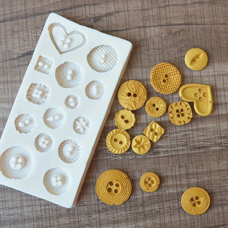 Buttons Shape Silicone Mold Si - Candle Making Business recensie en prijs
