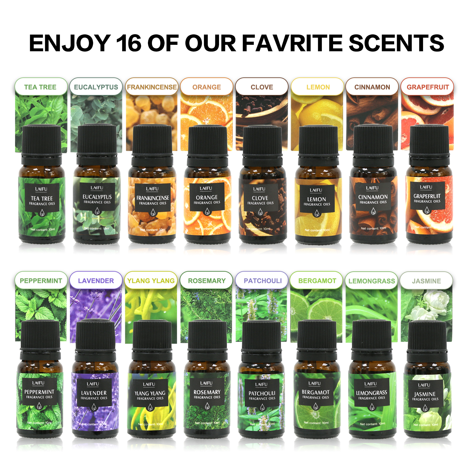 16x10ml Essential Oils Set for - Candle Making Essentials recensie en prijs