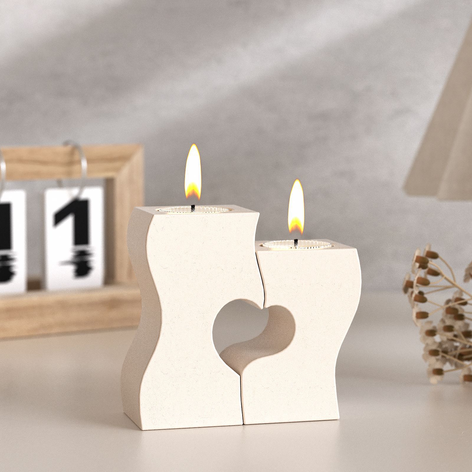 S Heart Candlestick Silicone M - Candle Making Business recensie en prijs