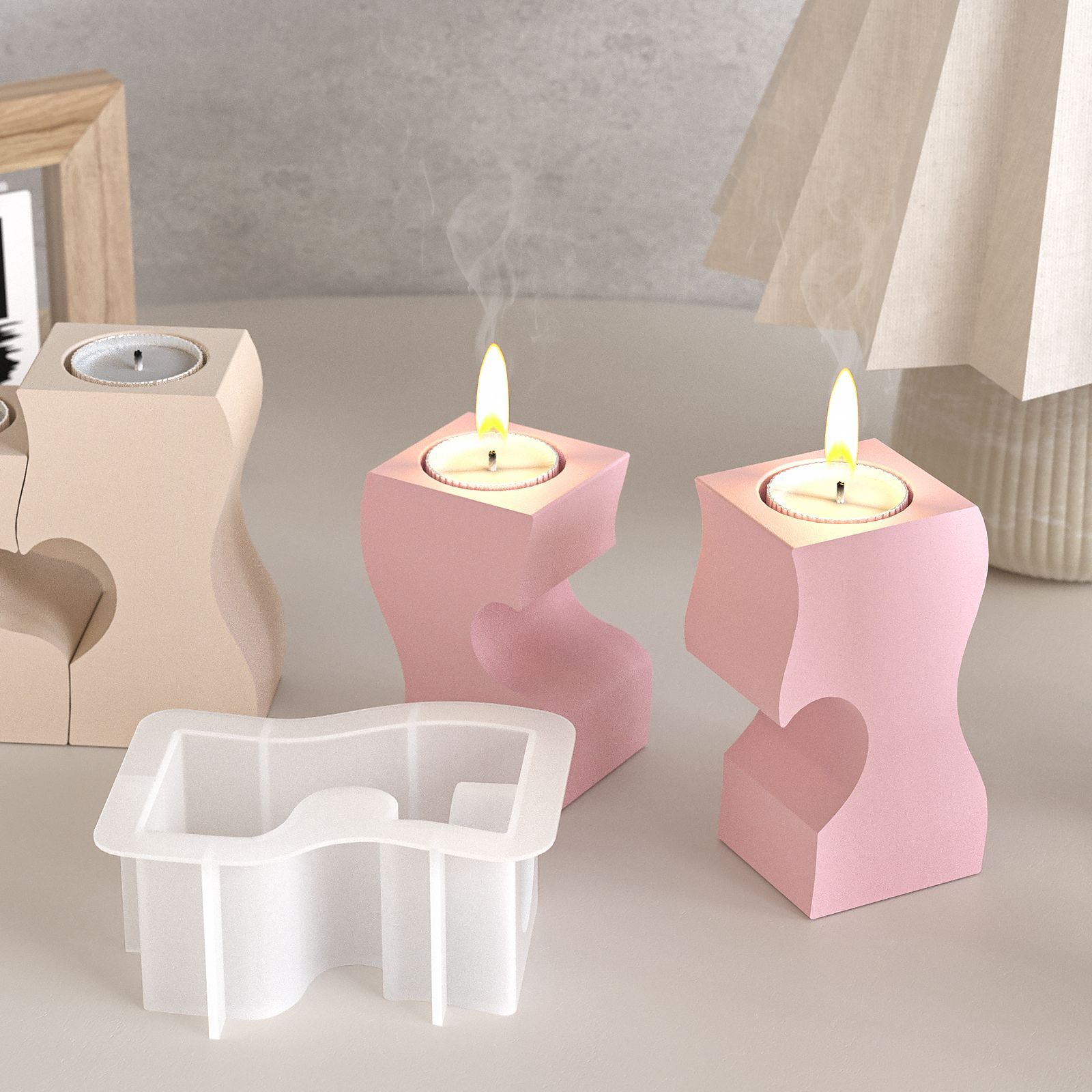 S Heart Candlestick Silicone M - Candle Making Business recensie en prijs