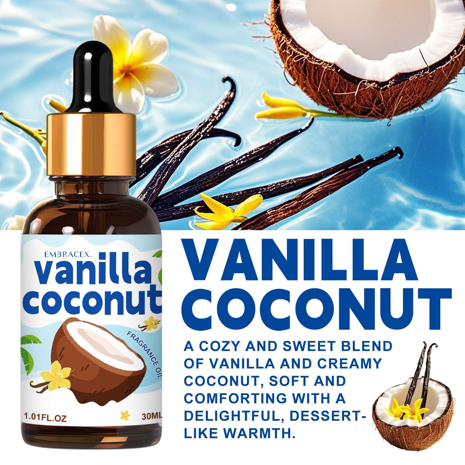 30ml Vanilla Coconut Essential - Candle Making Essentials recensie en prijs