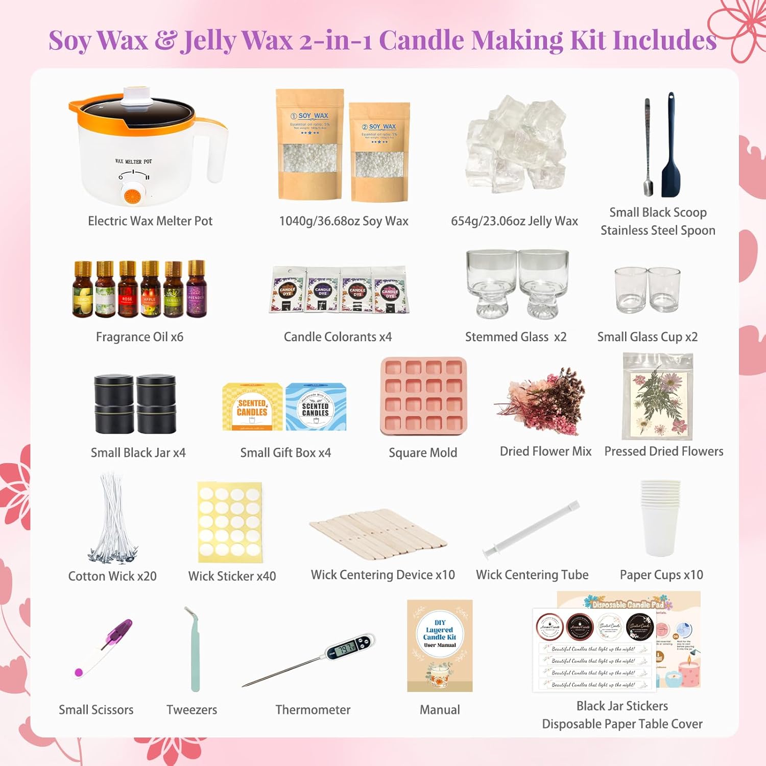 2-in-1 Soy & Jelly Wax DIY Can - Candle Making Kit For Beginners recensie en prijs