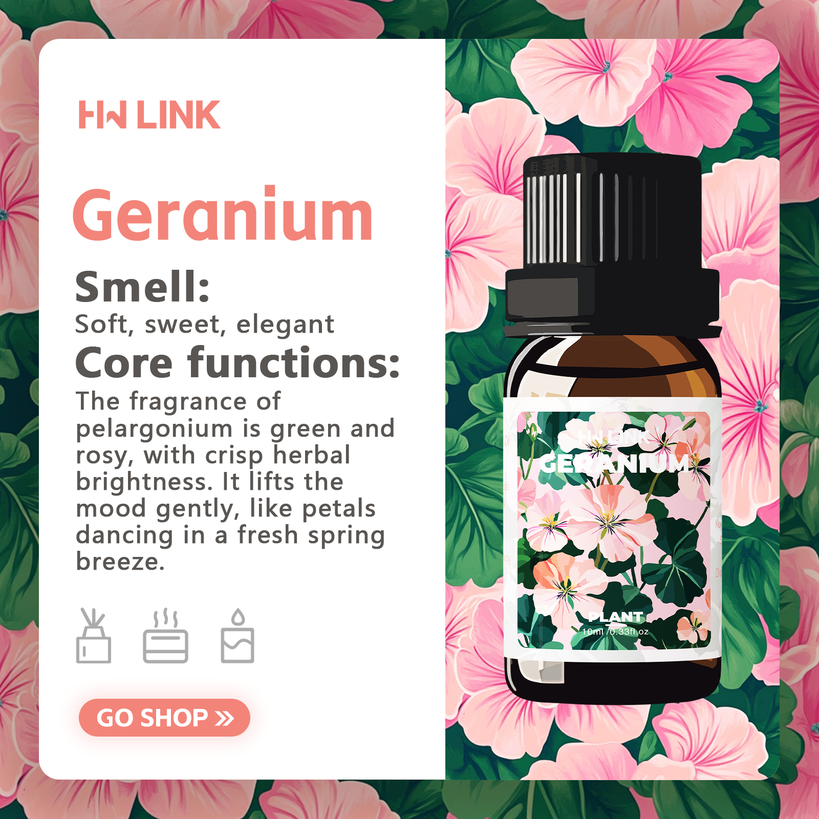 Geranium Essential Oil 10ml 10 - Candle Making Essentials recensie en prijs