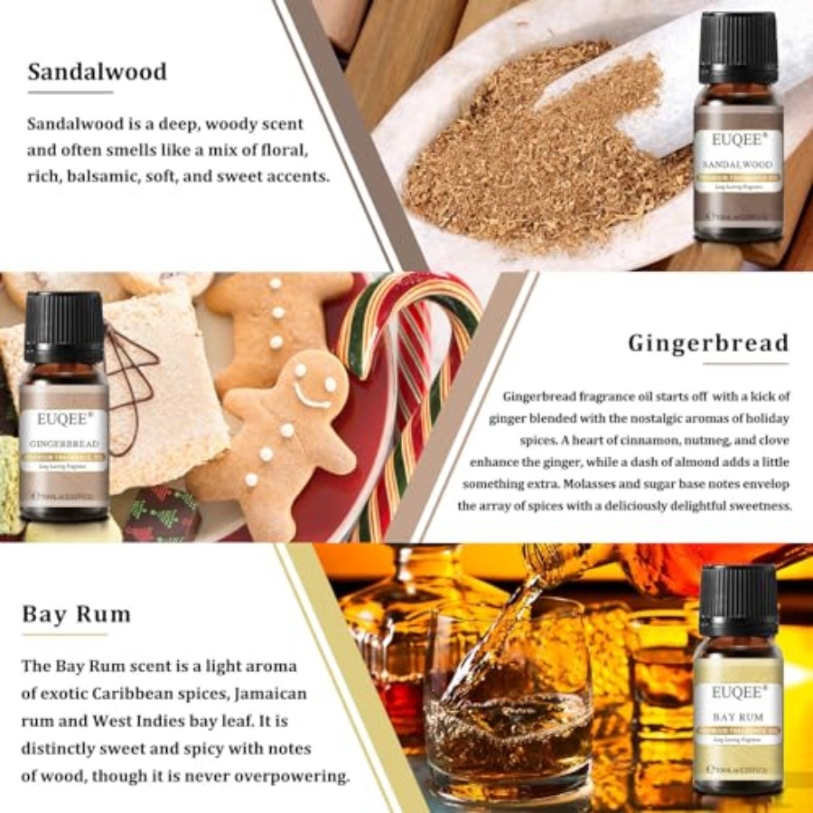 EUQEE 6PCS Spice Autumn Fragra - Candle Making Fragrance Oils recensie en prijs