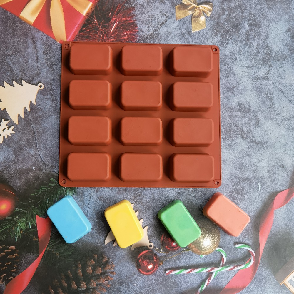 12 Cavity Square Silicone Soap - Candle Making Business recensie en prijs
