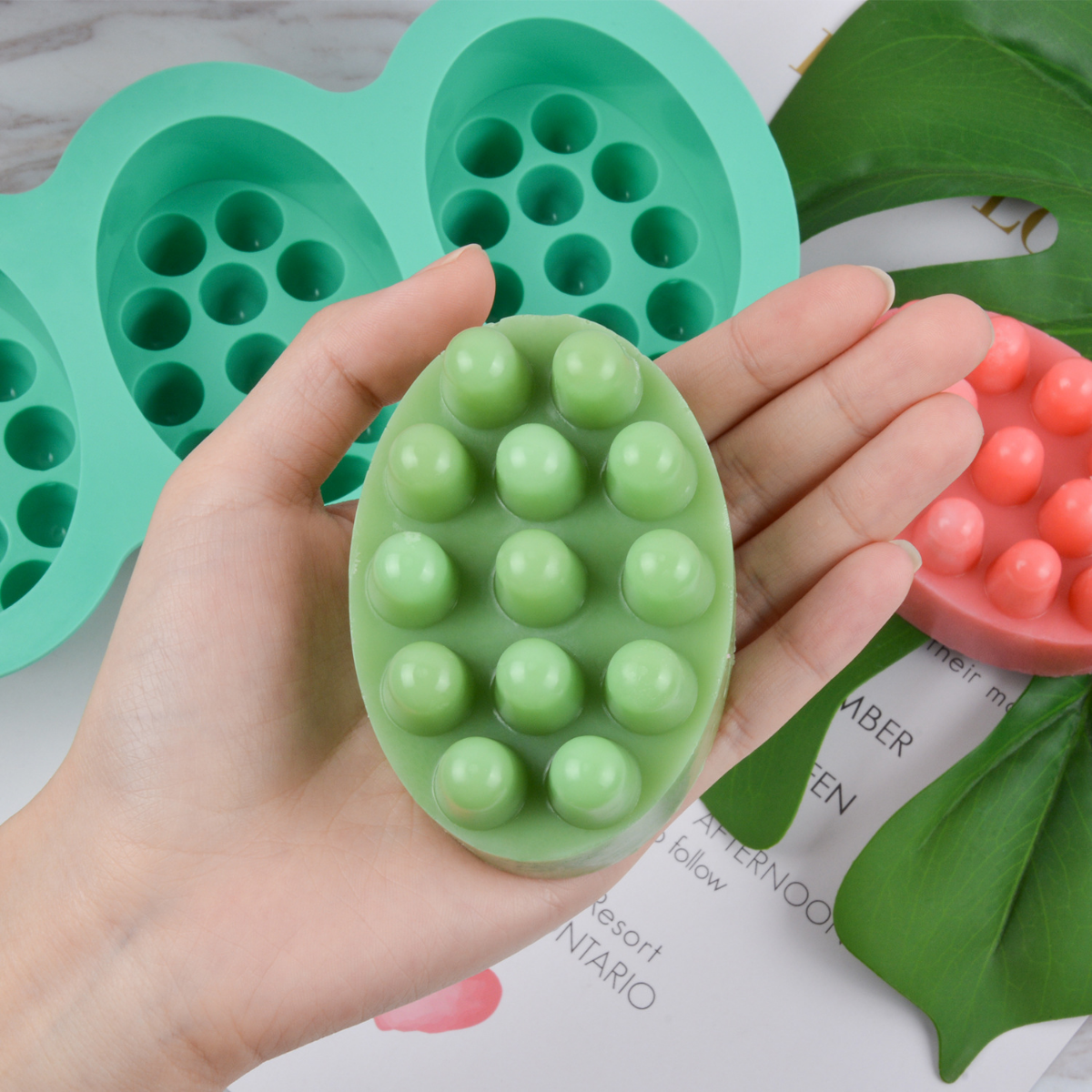 4 Hole Oval Massage Soap Silic - Candle Making Kits recensie en prijs
