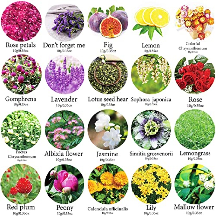 20 Bags Dried Flowers, 100% Na - Candle Making Kits recensie en prijs