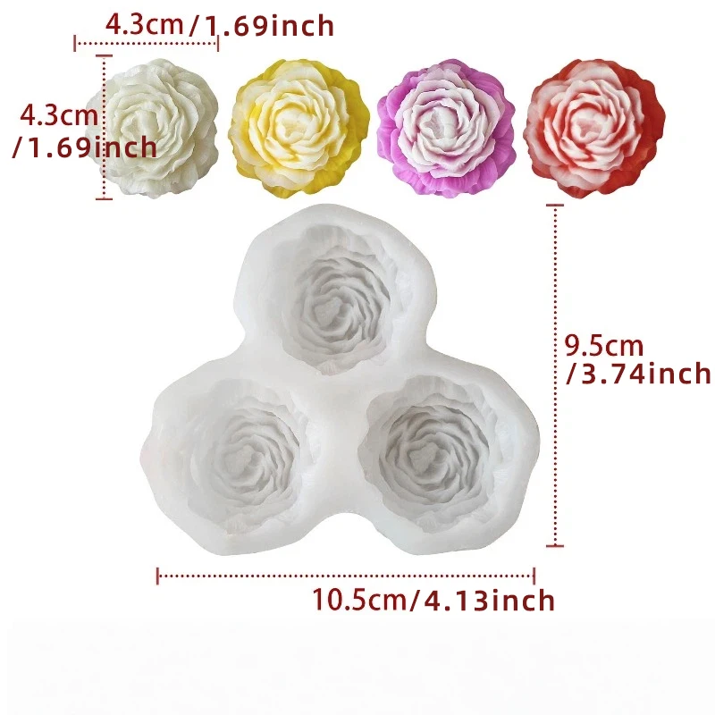 Peony Flower Candle Silicone M - Candle Making Business recensie en prijs